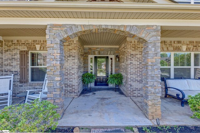 9 Bellagio Way, Greer, SC 29650 - property entrance with brick siding