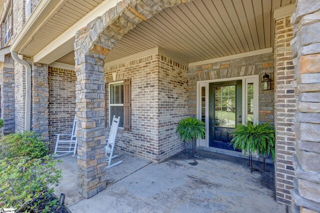 9 Bellagio Way, Greer, SC 29650 - view of exterior entry with brick siding