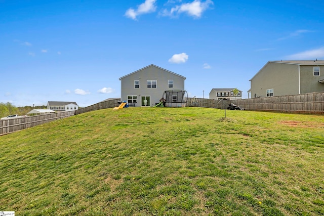 view of yard featuring a playground