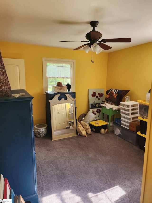 199 Ccc Camp Rd, Greer, SC 29651 - bedroom featuring carpet flooring and ceiling fan