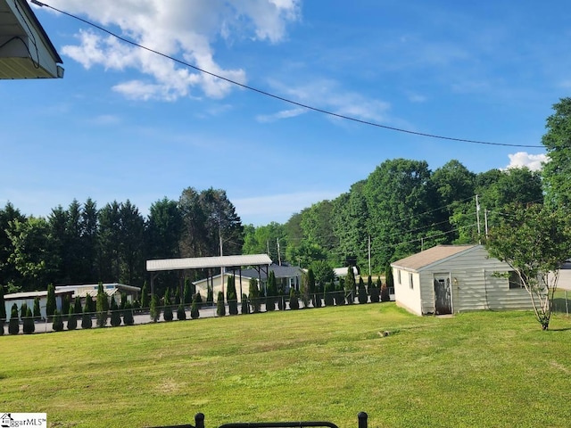 199 Ccc Camp Rd, Greer, SC 29651 - view of yard with an outdoor structure