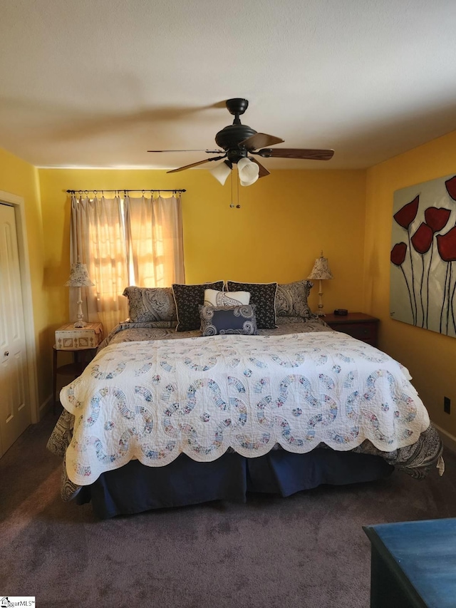 199 Ccc Camp Rd, Greer, SC 29651 - bedroom featuring carpet floors and a ceiling fan