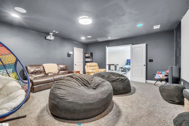 549 Allenton Way, Greer, SC 29651 - living area with carpet flooring, recessed lighting, and baseboards