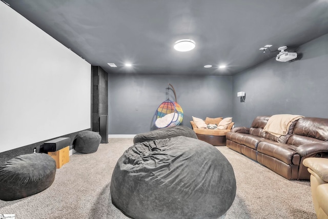 549 Allenton Way, Greer, SC 29651 - home theater room with carpet flooring and recessed lighting