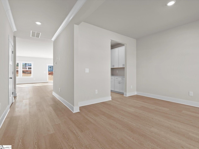304 Lorca Dr, Greenville, SC 29605 - empty room with light wood-style flooring, baseboards, and recessed lighting
