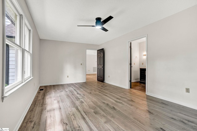 167 Lake Bowen Dr, Inman, SC 29349 - unfurnished room featuring ceiling fan, light wood-style flooring, and baseboards