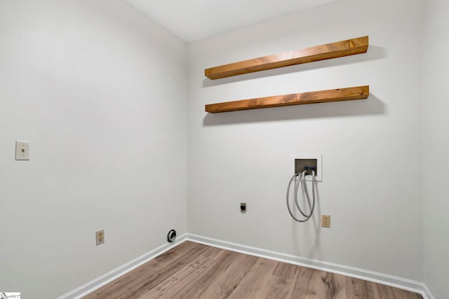 167 Lake Bowen Dr, Inman, SC 29349 - washroom with hookup for a washing machine, light wood finished floors, electric dryer hookup, and baseboards
