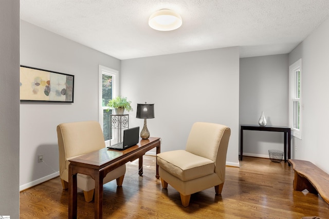 65 Westview Ave, Greenville, SC 29607 - office space with wood finished floors, baseboards, and a textured ceiling