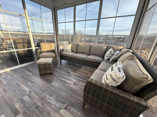 406 Jersey Queen Trl, Greer, SC 29651 - sunroom featuring an outdoor living space and healthy amount of natural light