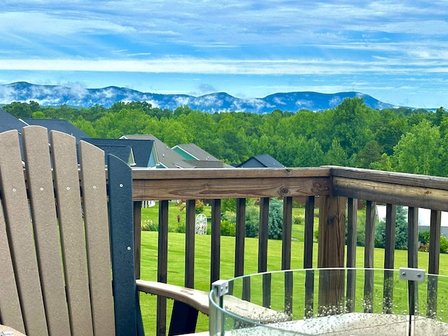 406 Jersey Queen Trl, Greer, SC 29651 - mountain view featuring a heavily wooded area