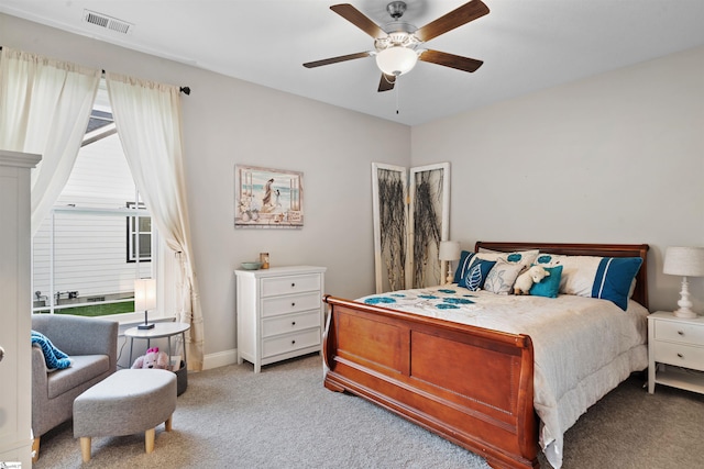 406 Jersey Queen Trl, Greer, SC 29651 - bedroom with light colored carpet and ceiling fan
