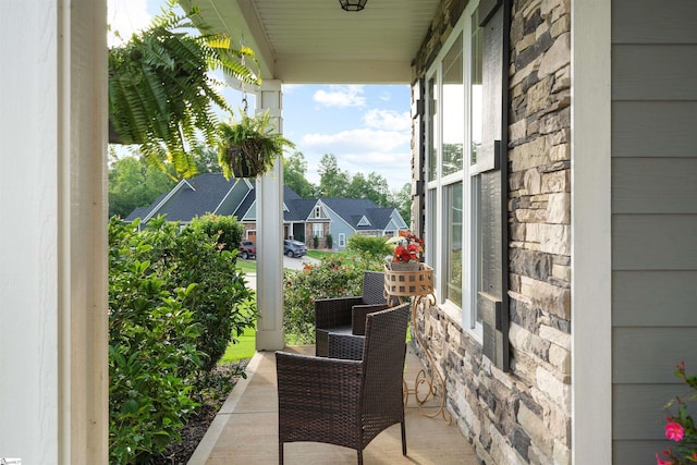 406 Jersey Queen Trl, Greer, SC 29651 - view of patio featuring a porch and a residential view