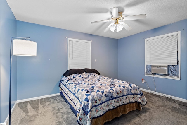 12 Fowler Cir, Greenville, SC 29607 - carpeted bedroom with cooling unit, baseboards, and ceiling fan