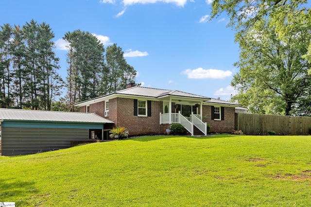12 Fowler Cir, Greenville, SC 29607 - view of front of home featuring brick siding and metal roof