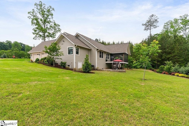 5 Maxfli Ct, Greenville, SC 29690 - view of side of property featuring a yard and an attached garage