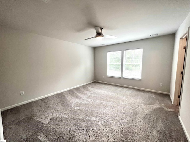 618 Farmstead Trl, Inman, SC 29349 - empty room with a ceiling fan, carpet floors, and baseboards