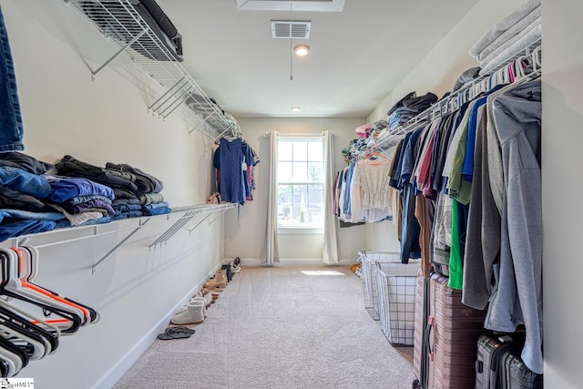 1128 Grovewood Ct, Moore, SC 29369 - spacious closet featuring carpet floors and attic access