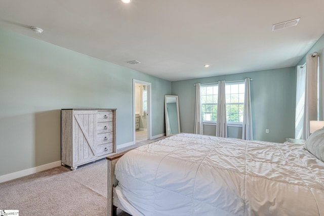 1128 Grovewood Ct, Moore, SC 29369 - bedroom with baseboards, carpet floors, recessed lighting, and ensuite bathroom