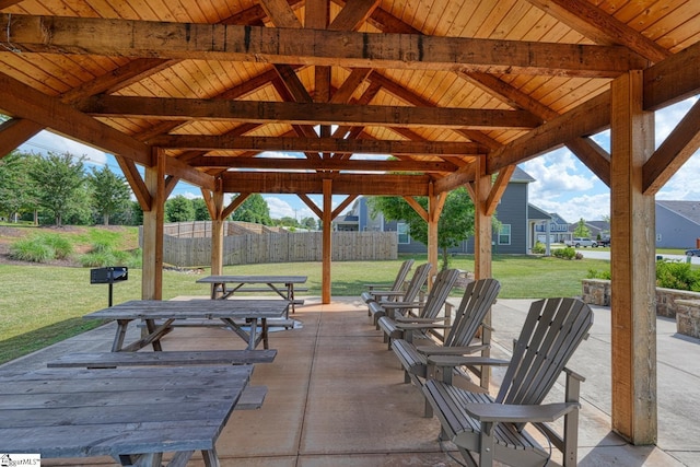 1128 Grovewood Ct, Moore, SC 29369 - view of patio / terrace featuring a gazebo