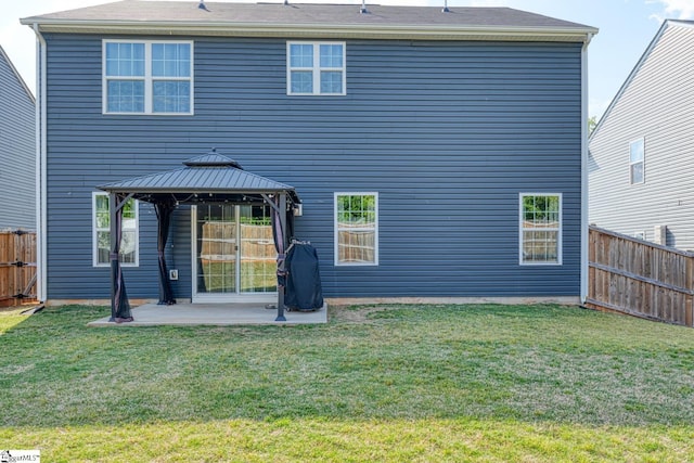 1128 Grovewood Ct, Moore, SC 29369 - rear view of house with a gazebo and a patio