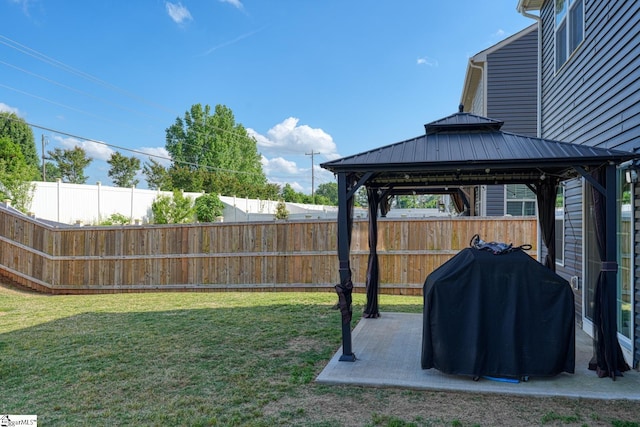 1128 Grovewood Ct, Moore, SC 29369 - view of yard featuring a gazebo and a patio