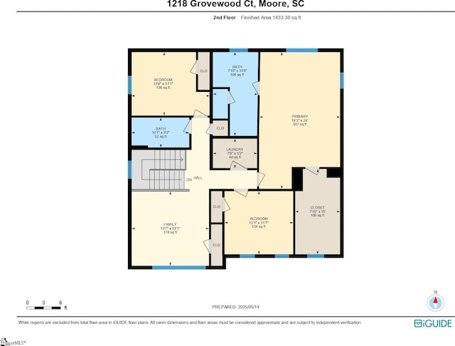 1128 Grovewood Ct, Moore, SC 29369 - room layout