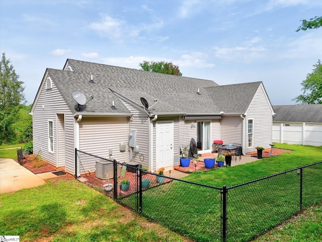 205 Willow Leaf Dr, Seneca, SC 29672 - rear view of house with roof with shingles, a patio area, and a gate