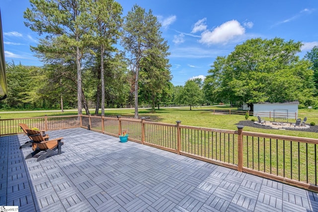 103 Cheyenne Ridge Rd, Campobello, SC 29322 - view of patio with view of wooded area