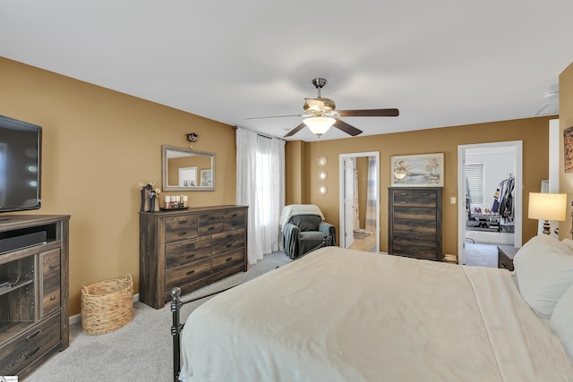 157 Stonewood Crossing Dr, Boiling Springs, SC 29316 - bedroom with carpet flooring, ensuite bath, a ceiling fan, and baseboards