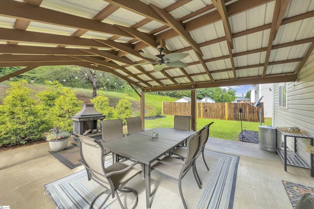 157 Stonewood Crossing Dr, Boiling Springs, SC 29316 - view of patio featuring outdoor dining space and ceiling fan