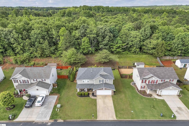 157 Stonewood Crossing Dr, Boiling Springs, SC 29316 - aerial view of residential area featuring a heavily wooded area