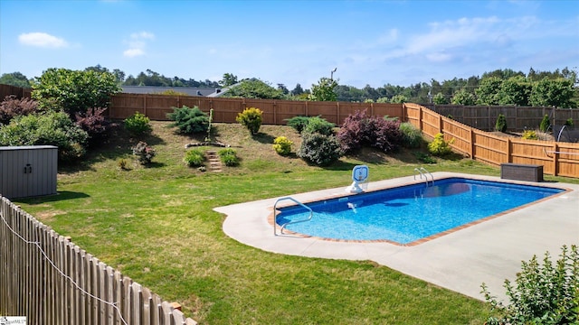 205 Hartwood Lake Ln, Greer, SC 29650 - view of swimming pool with a shed and an outbuilding