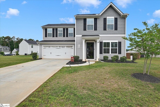 145 Queens Mill Ct, Pendleton, SC 29670 - traditional home featuring concrete driveway, a garage, and a front yard