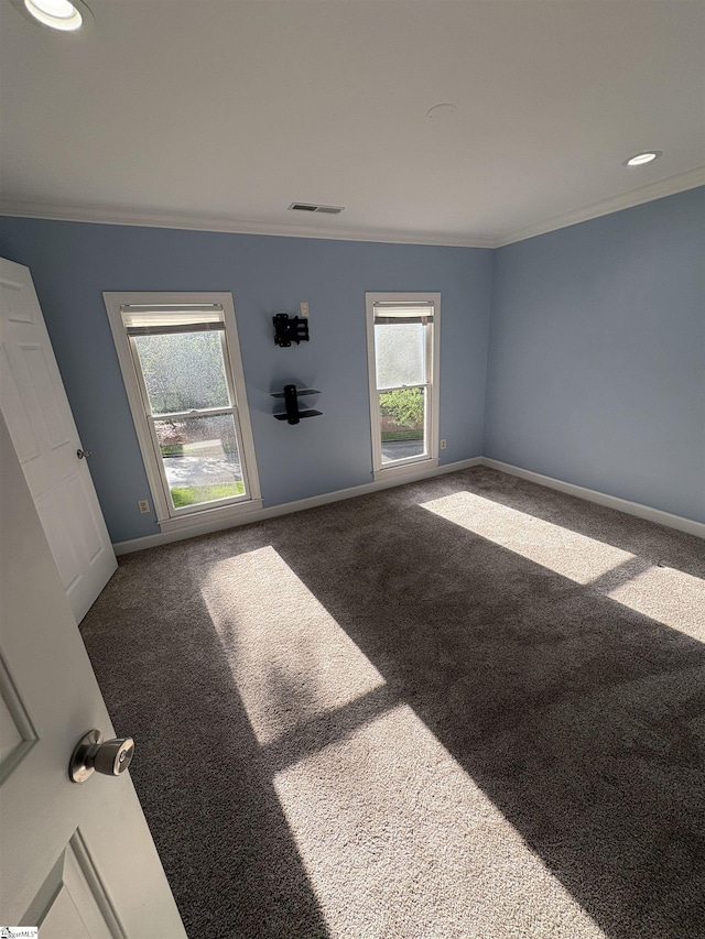102 Quail Creek Ln, Greenville, SC 29615 - carpeted spare room with ornamental molding and baseboards