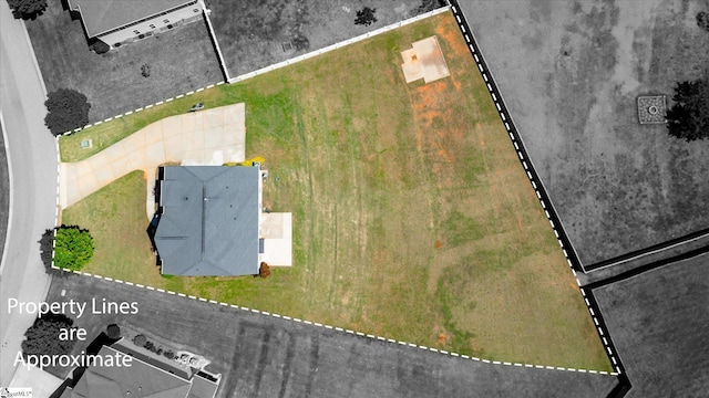 606 N Meadows Ln, Easley, SC 29642 - aerial view of property and surrounding area with property parcel outlined