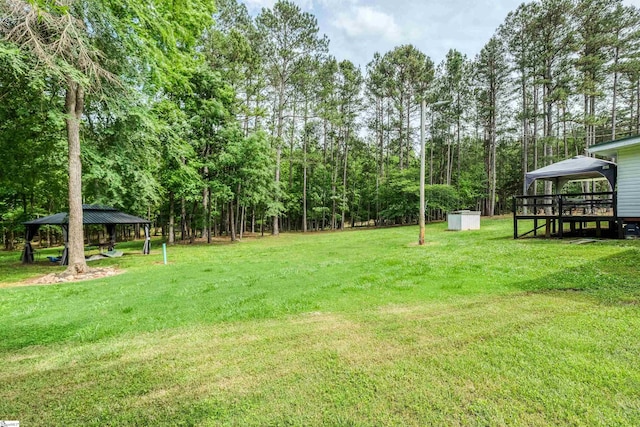 402 Terrapin Rd, Union, SC 29379 - view of green lawn featuring a gazebo