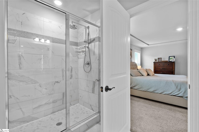 907 Whitemarsh Ave, Simpsonville, SC 29680 - full bathroom with ensuite bath and a shower stall