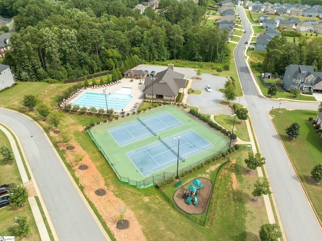 907 Whitemarsh Ave, Simpsonville, SC 29680 - drone / aerial view of a pool