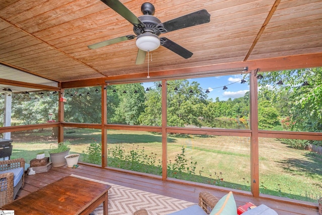 113 Faulkner Cir, Greer, SC 29651 - sunroom / solarium with a ceiling fan
