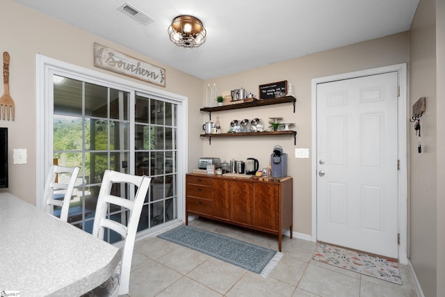 113 Faulkner Cir, Greer, SC 29651 - dining area featuring light tile patterned floors and baseboards