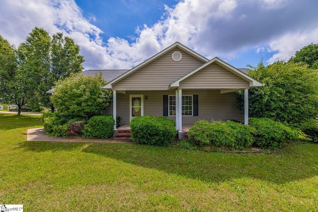 301 S Cassidy Way, Campobello, SC 29322 - bungalow-style home with a front yard and covered porch