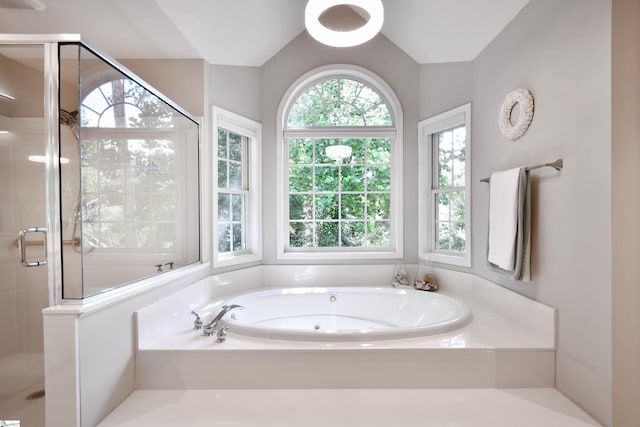 210 Cross Field Rd, Greenville, SC 29607 - bathroom with a stall shower and a tub with jets