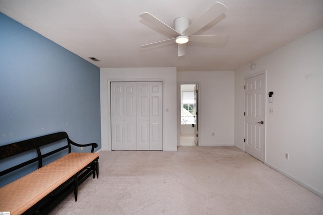 210 Cross Field Rd, Greenville, SC 29607 - sitting room with ceiling fan, carpet, and baseboards