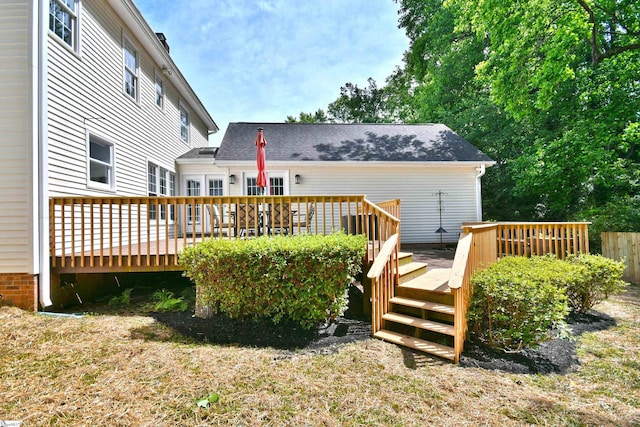210 Cross Field Rd, Greenville, SC 29607 - back of house featuring a wooden deck