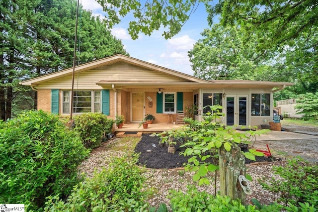 228 Styles Rd, Taylors, SC 29687 - ranch-style home with covered porch