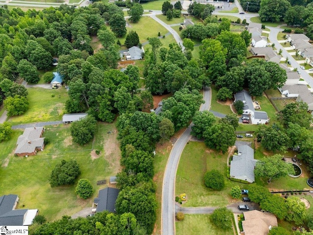 aerial view of property's location featuring nearby suburban area