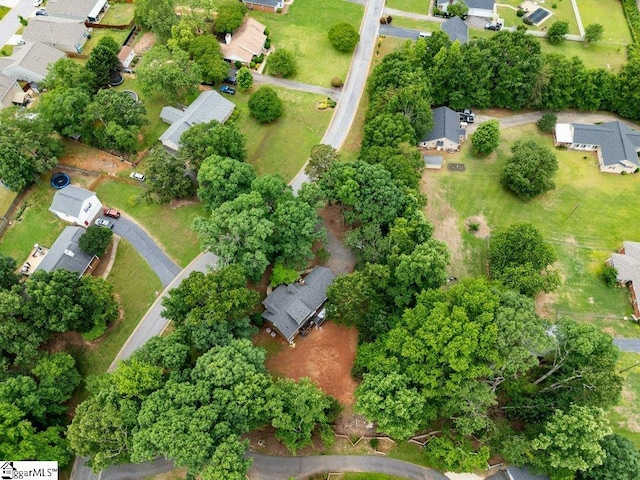 aerial view of residential area