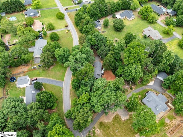 aerial view of property's location