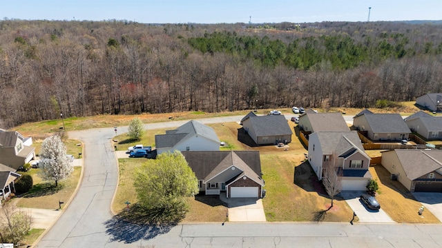 640 Slippery Moss Dr, Spartanburg, SC 29303 - aerial perspective of suburban area featuring a forest