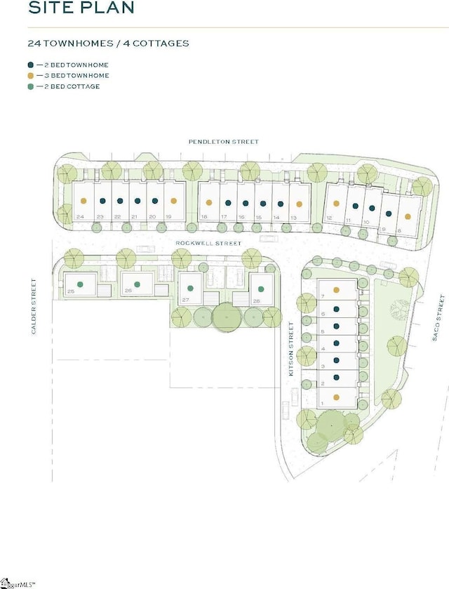 1305 Pendleton St Unit 18, Greenville, SC 29611 - map of parcels